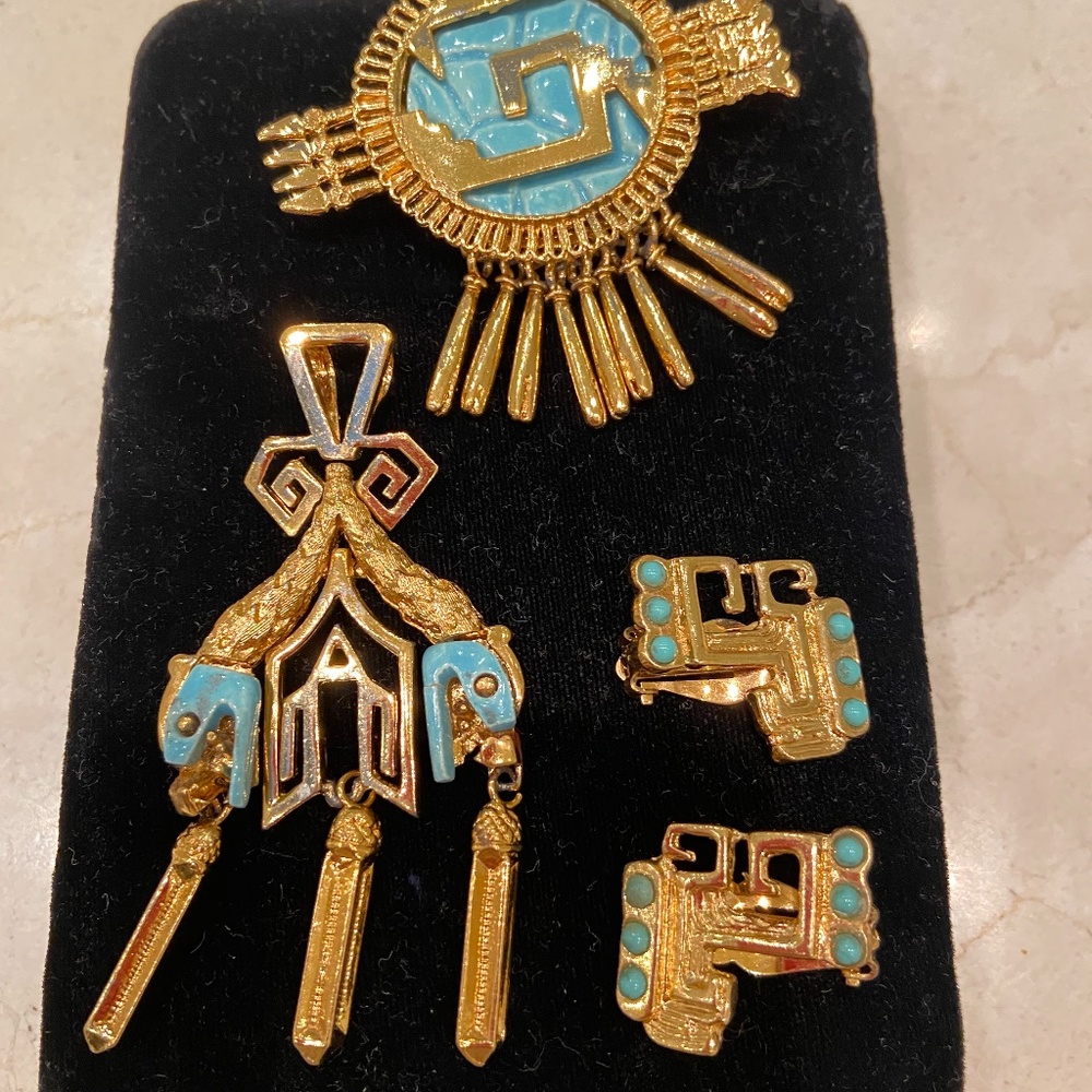 Magnificent Aztec Costume  Jewlery Set